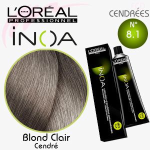INOA color 8.1 Blond clair cendré 60g