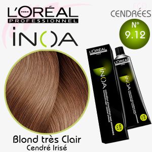INOA color 9.12 Blond Très Clair Cendré Irisé 60g