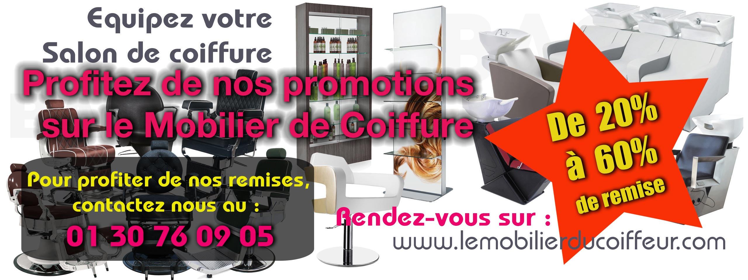 Promotion mobilier de coiffure
