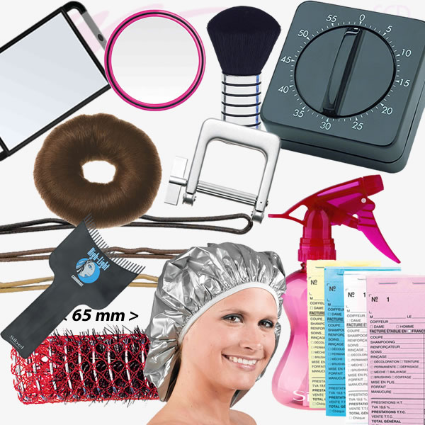 Tous les accessoires pour la coiffure professionnelle