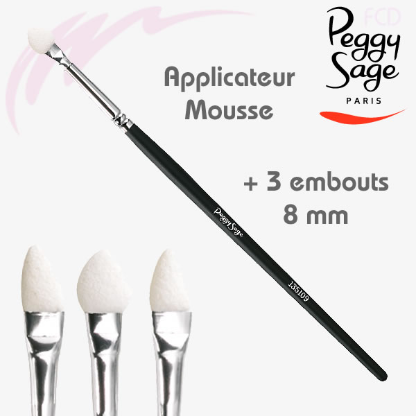 Pinceau applicateur mousse + 3 embouts