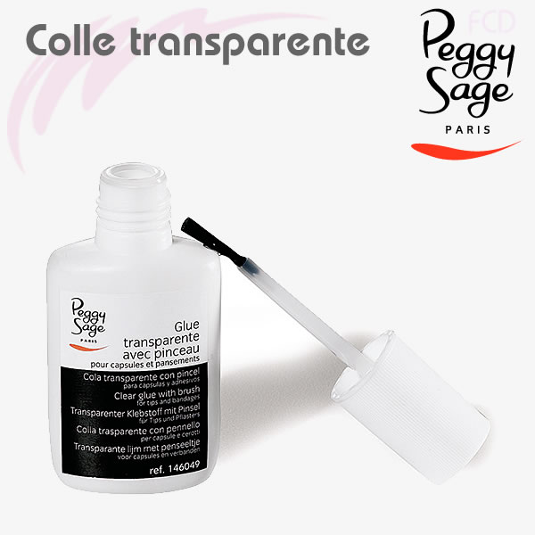 Colle transparente 15g avec pinceau Peggy Sage