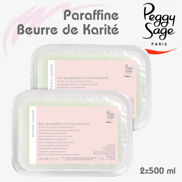 Paraffine au beurre de karité 2x500g Peggy Sage