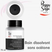 Bain dissolvant doux sans acétone 75 ml Peggy Sage