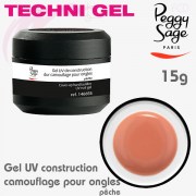 Gels UV de construction durs camouflage pêche 15g Peggy Sage