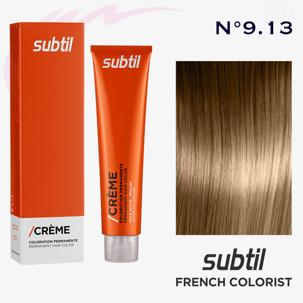 SUBTIL /CREME | Cendrés |  N° 9.13 Blond très Clair Cendré Doré