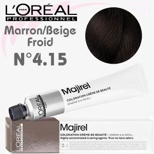 Majirel n°4.15 Châtain cendré acajou 60 ml L'Oréal Professionnel