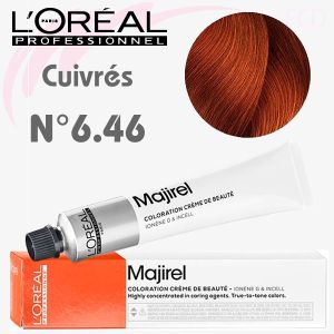 Majirel Cuivré n°6.46 Blond Foncé Cuivré Rouge 60 ml L'Oréal Professionnel