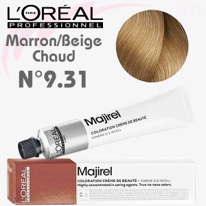 Majirel n°9.31 Blond Très Clair Doré Cendré 50 ml L'Oréal Professionnel