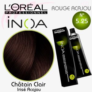 INOA color 5.25 Châtain clair acajou rouge 60g