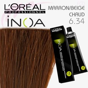 INOA color 6.34 Blond foncé doré cuivré