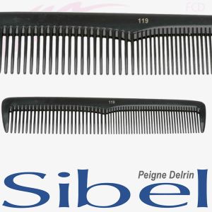 Peigne Delrin N° 119 - 12,5cm noir