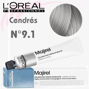 Majirel Cendré n°9.1-Blond très clair cendré 50 ml L'Oréal Professionnel
