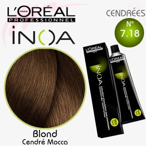 INOA color 7.18 Blond Cendré Mocca 60g