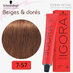 Igora Royal 7-57 Blond moyen doré cuivré 60ml