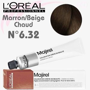 Majirel n°6.32 Blond Foncé Doré Irisé 50 ml L'Oréal Professionnel