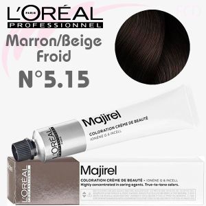 Majirel n°5.15 Châtain clair doré acajou 50 ml L'Oréal Professionnel
