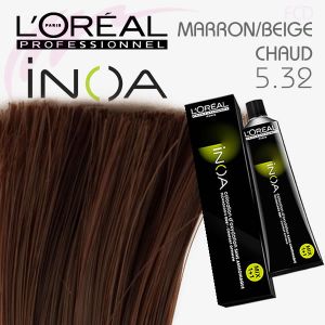 INOA color 5,32 Châtain clair doré irisé