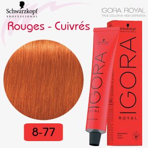 IGORA Royal 8-77 Blond clair cuivré extra série rouges cuivrés