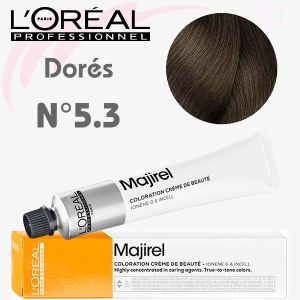 Majirel Doré n°5.3 Châtain Clair Doré 50 ml L'Oréal Professionne