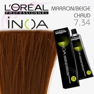 INOA color 7.34 Blond doré cuivré