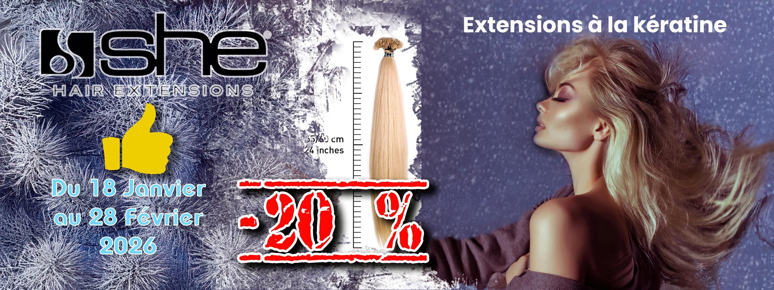 Promotion extentions cheveux