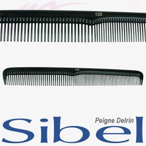 Peigne Delrin N° 120 - 16 cm noir