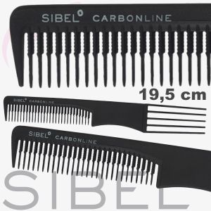 Peigne de Teasing Carbone 19,5 cm Sibel