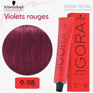 9-98 Blond très clair violet rouge Igora Royal Schwarzkopf