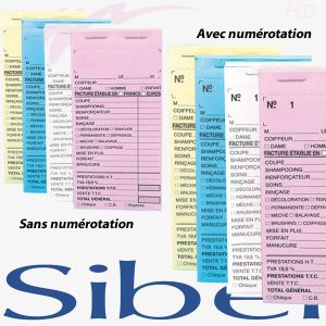 Carnets de caisse précarbonés Sibel