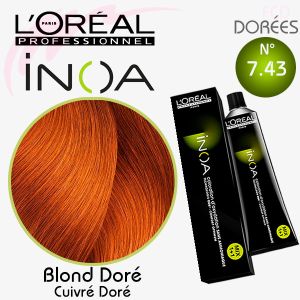 INOA color 7.43 - Blond Doré Cuivré Doré 60g
