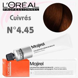 Majirel 4.45 Châtain Cuivré Acajou 50 ml L'Oréal Professionnel