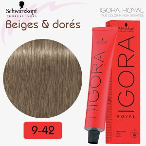 Igora Royal 9-42 Blond très clair beige fumé 60ml