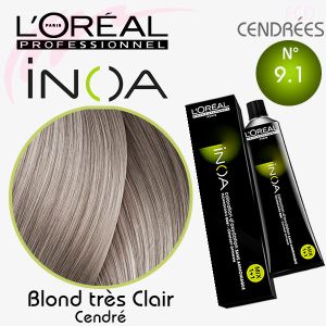 INOA color 9.1 Blond très clair cendré 60g