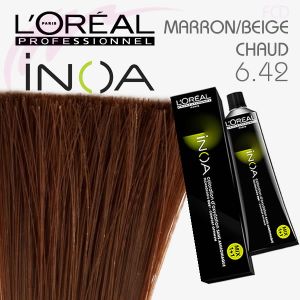 INOA color 6.42 Blond foncé cuivré irisé