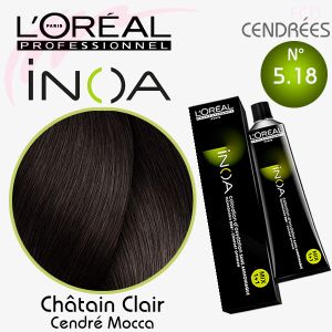 INOA color 5.18 Châtain Clair Cendré Mocca 60g