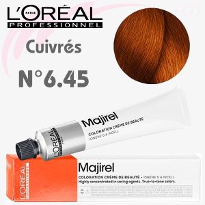 Majirel  n°6.45-Blond Foncé Acajou Cuivré 50 ml L'Oréal Professionnel