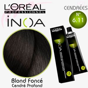 INOA color 6.11 BLOND FONCÉ CENDRÉ PROFOND