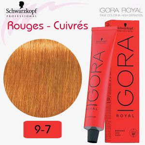 IGORA Royal 9-7 blond très clair cuivré série rouges cuivrés
